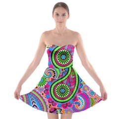 Paisley 6 Strapless Bra Top Dress by impacteesstreetwearfive