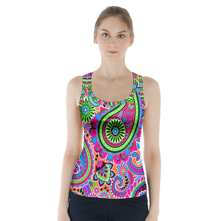 Paisley 6 Racer Back Sports Top