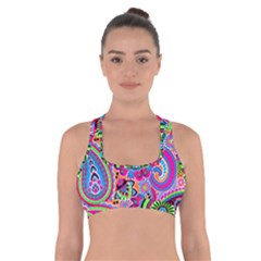 Paisley 6 Cross Back Sports Bra by impacteesstreetwearfive