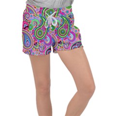 Paisley 6 Women s Velour Lounge Shorts by impacteesstreetwearfive