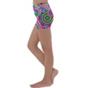 Paisley 6 Kids  Lightweight Velour Yoga Shorts View2