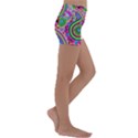 Paisley 6 Kids  Lightweight Velour Yoga Shorts View3