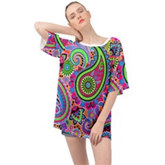 Paisley 6 Oversized Chiffon Top