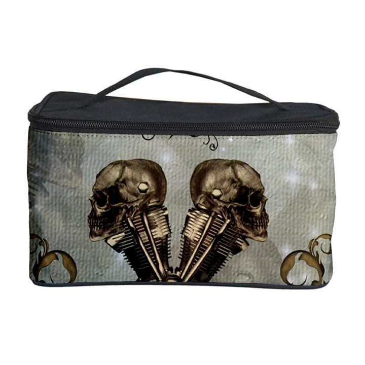 Awesome Mechanical Skull Cosmetic Storage