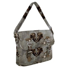 Awesome Mechanical Skull Buckle Messenger Bag by FantasyWorld7