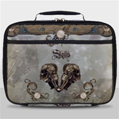 Awesome Mechanical Skull Full Print Lunch Bag by FantasyWorld7