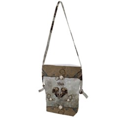 Awesome Mechanical Skull Folding Shoulder Bag by FantasyWorld7