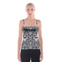 Lace Seamless Pattern With Flowers Spaghetti Strap Top View1