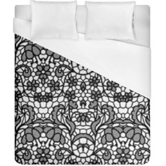 Lace Seamless Pattern With Flowers Duvet Cover (california King Size) by Sobalvarro