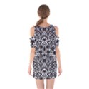 Lace Seamless Pattern With Flowers Shoulder Cutout One Piece Dress View2