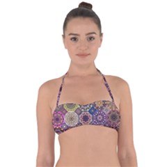 Oriental Halter Bandeau Bikini Top by Sobalvarro