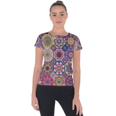 Oriental Short Sleeve Sports Top  by Sobalvarro