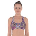 Oriental Cross Back Sports Bra View1