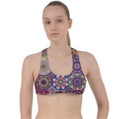 Oriental Criss Cross Racerback Sports Bra by Sobalvarro