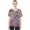 Oriental V-Neck Dolman Drape Top View1