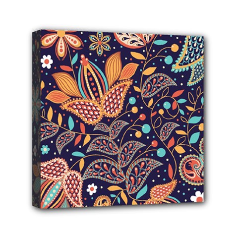 Paisley Mini Canvas 6  X 6  (stretched) by Sobalvarro