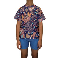 Paisley Kids  Short Sleeve Swimwear by Sobalvarro