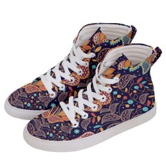 Paisley Women s Hi-top Skate Sneakers by Sobalvarro