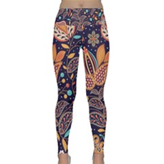 Paisley Lightweight Velour Classic Yoga Leggings by Sobalvarro