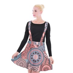 Print Suspender Skater Skirt by Sobalvarro