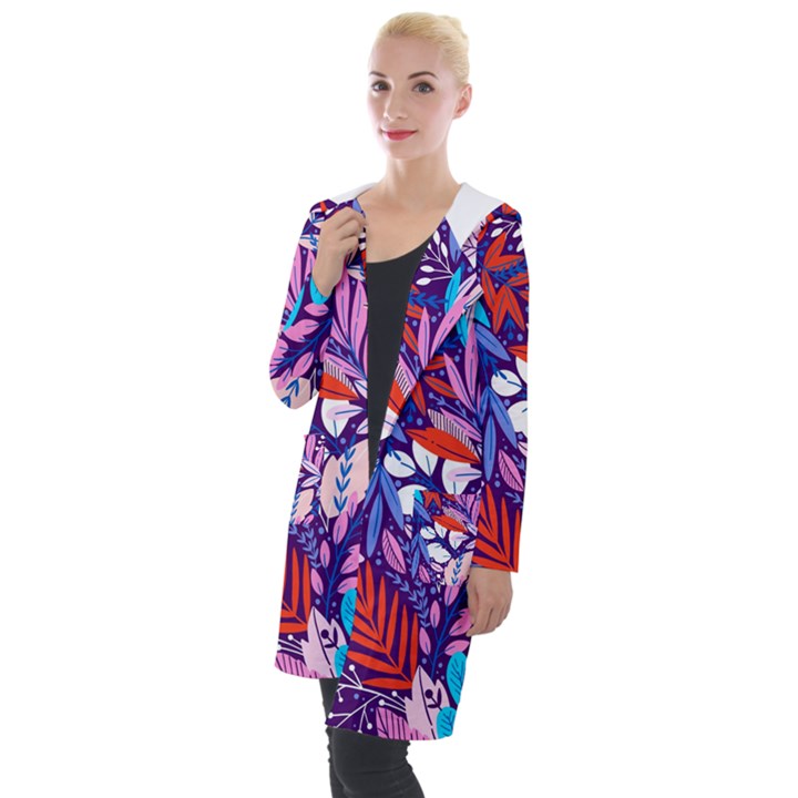 Exotic Hooded Pocket Cardigan