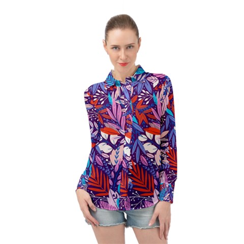 Exotic Long Sleeve Chiffon Shirt by Sobalvarro