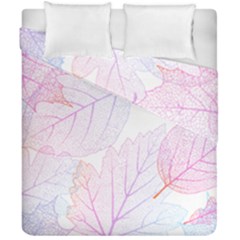 Beautiful Autumn Leaves Vector Seamless Pattern 02 Duvet Cover Double Side (california King Size) by Sobalvarro