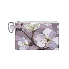 Peach Blossom Seamless Pattern Vector Canvas Cosmetic Bag (small) by Sobalvarro