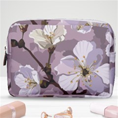 Peach Blossom Seamless Pattern Vector Make Up Pouch (medium) by Sobalvarro