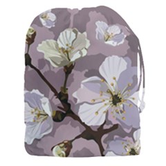 Peach Blossom Seamless Pattern Vector Drawstring Pouch (xxxl) by Sobalvarro