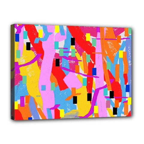 Confetti Nights 2a Canvas 16  X 12  (stretched)