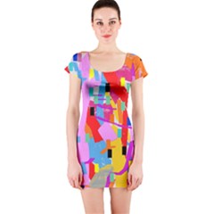 Confetti Nights 2a Short Sleeve Bodycon Dress