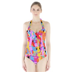 Confetti Nights 2a Halter Swimsuit