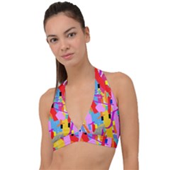 Confetti Nights 2a Halter Plunge Bikini Top