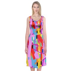 Confetti Nights 2a Midi Sleeveless Dress