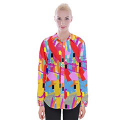 Confetti Nights 2a Womens Long Sleeve Shirt