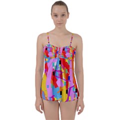 Confetti Nights 2a Babydoll Tankini Set