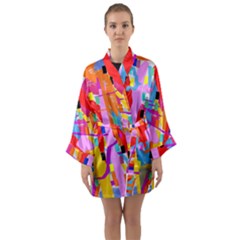 Confetti Nights 2a Long Sleeve Kimono Robe