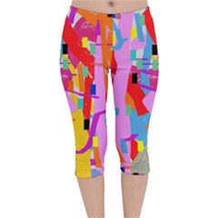 Confetti Nights 2a Velvet Capri Leggings 