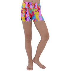 Confetti Nights 2a Kids  Lightweight Velour Yoga Shorts