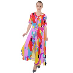 Confetti Nights 2a Waist Tie Boho Maxi Dress