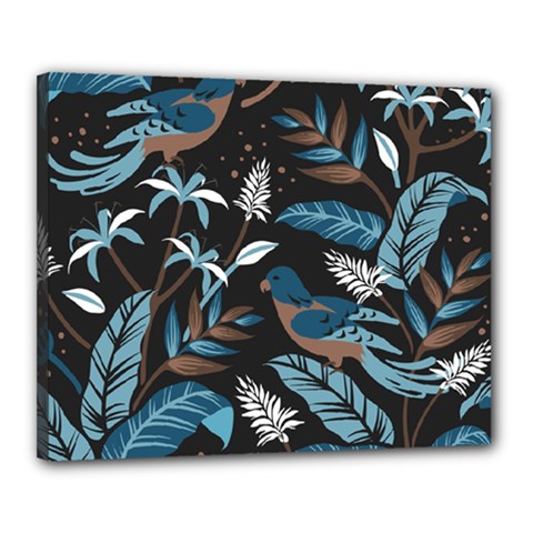 Birds In The Nature Canvas 20  X 16  (stretched) by Sobalvarro