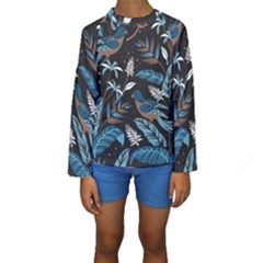 Birds In The Nature Kids  Long Sleeve Swimwear by Sobalvarro