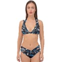 Birds In The Nature Double Strap Halter Bikini Set View1