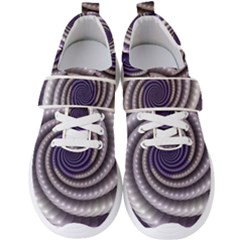 Fractal Strings Pattern Texture Men s Velcro Strap Shoes by Pakrebo