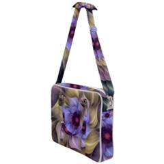 Fractal Flower Petals Colorful Cross Body Office Bag