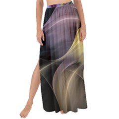 Fractal Flower Petals Colorful Maxi Chiffon Tie-up Sarong by Pakrebo