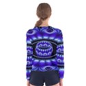 Fractal Blue Sphere 3d Pattern Women s Long Sleeve Tee View2