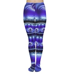 Fractal Blue Sphere 3d Pattern Tights by Pakrebo