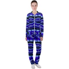 Fractal Blue Sphere 3d Pattern Casual Jacket And Pants Set by Pakrebo